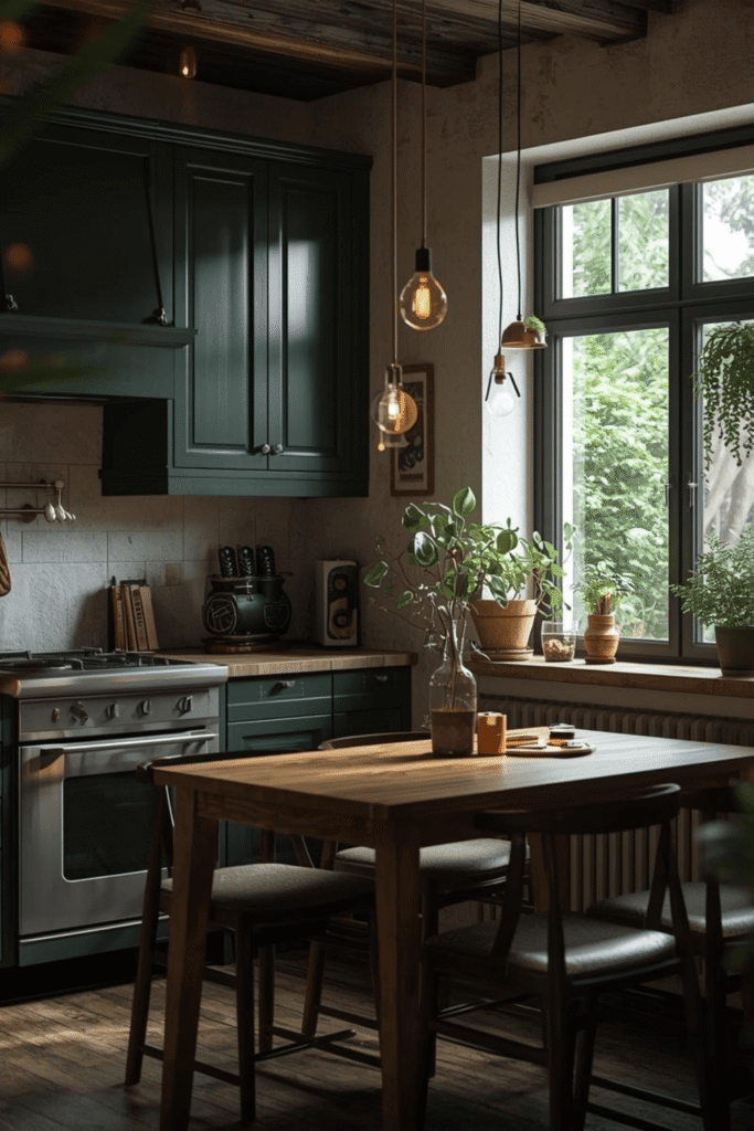 2) Cozy Kitchen Lighting Ideas