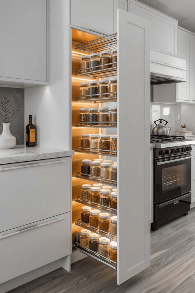 2— Vertical Pantry Storage Ideas for Smart Home Kitchens