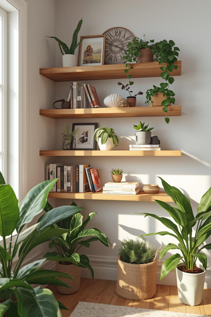 6. Adding Functionality and Style with Corner Shelves