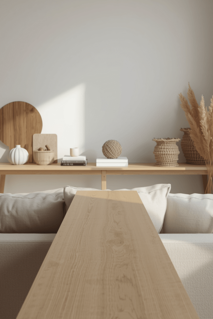 6. Stylish Sofa Back Table Decor Idea