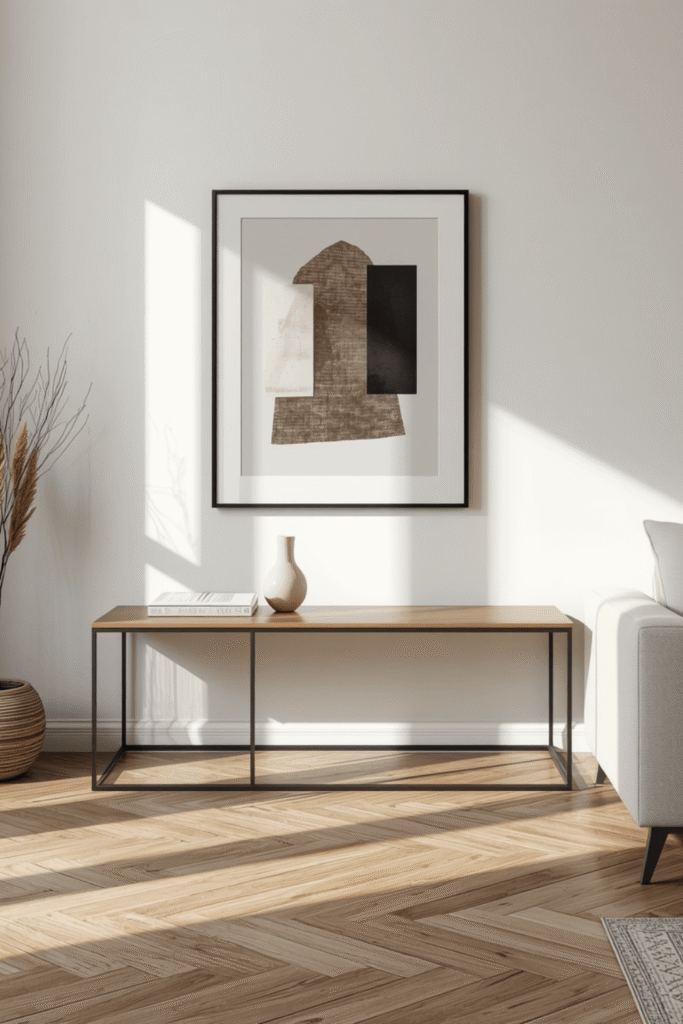 8. Scandinavian Style Console Table
