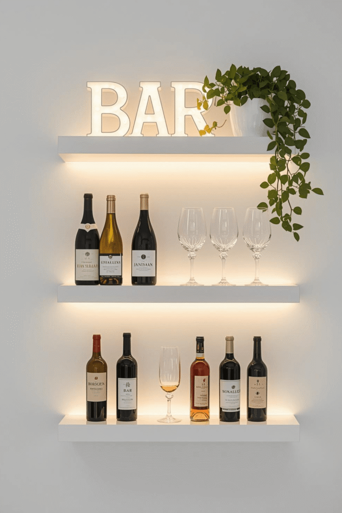 7.How to Build a Simple and Elegant Home Bar