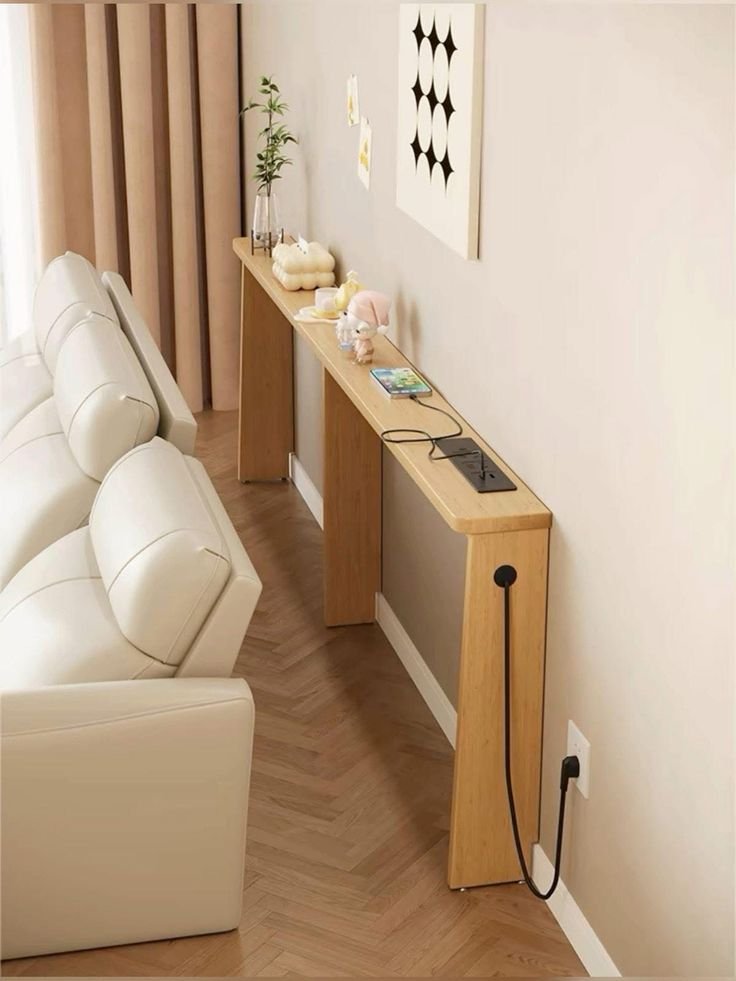 Console Table Ideas Behind Sofa