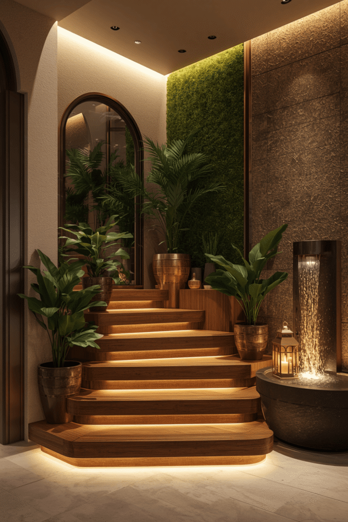 A Bamboo and Stone Japanese Garden Installation