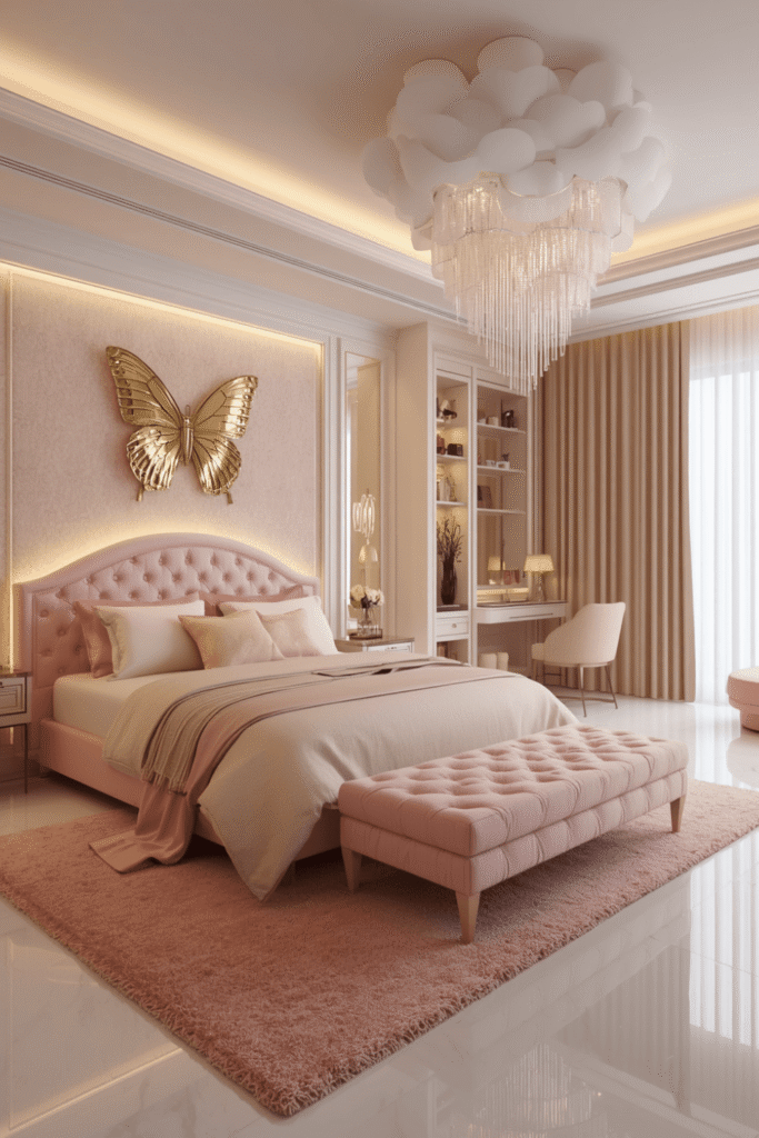 A chunky knit or faux fur throw at the foot of the bed