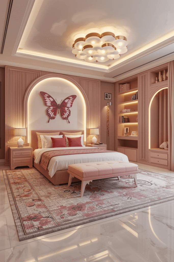 A pleated or ruffled duvet cover for added texture