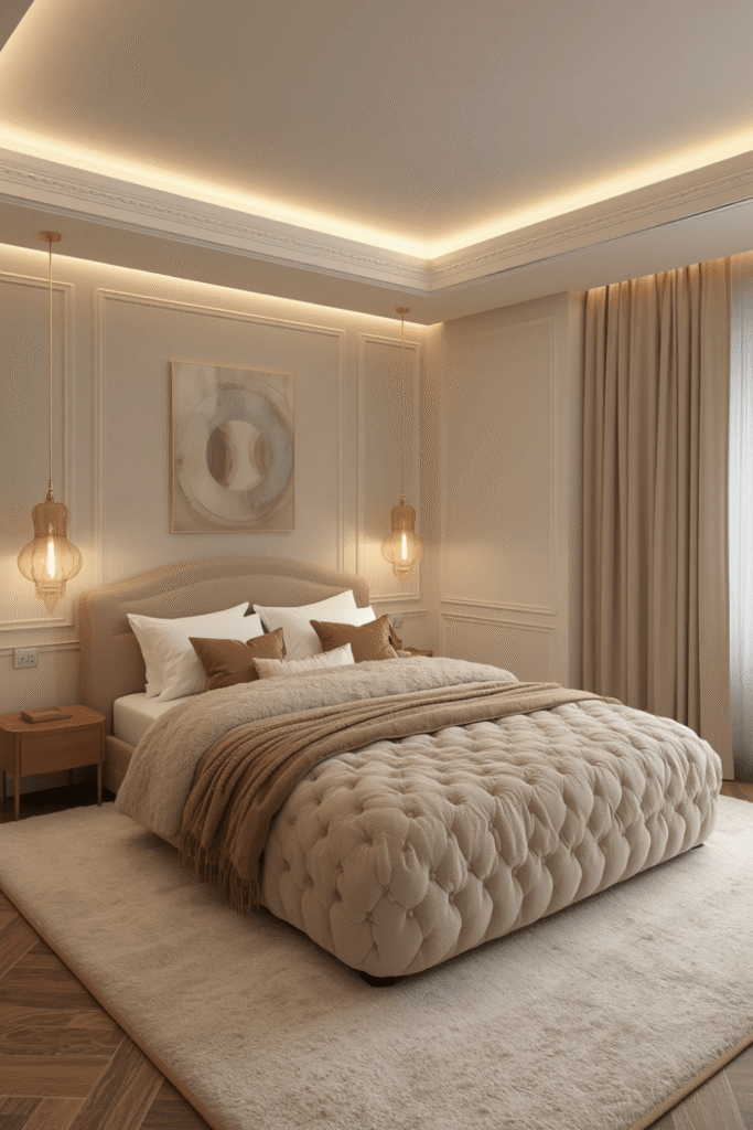A round or oval bubble bed for a fully sculptural statement