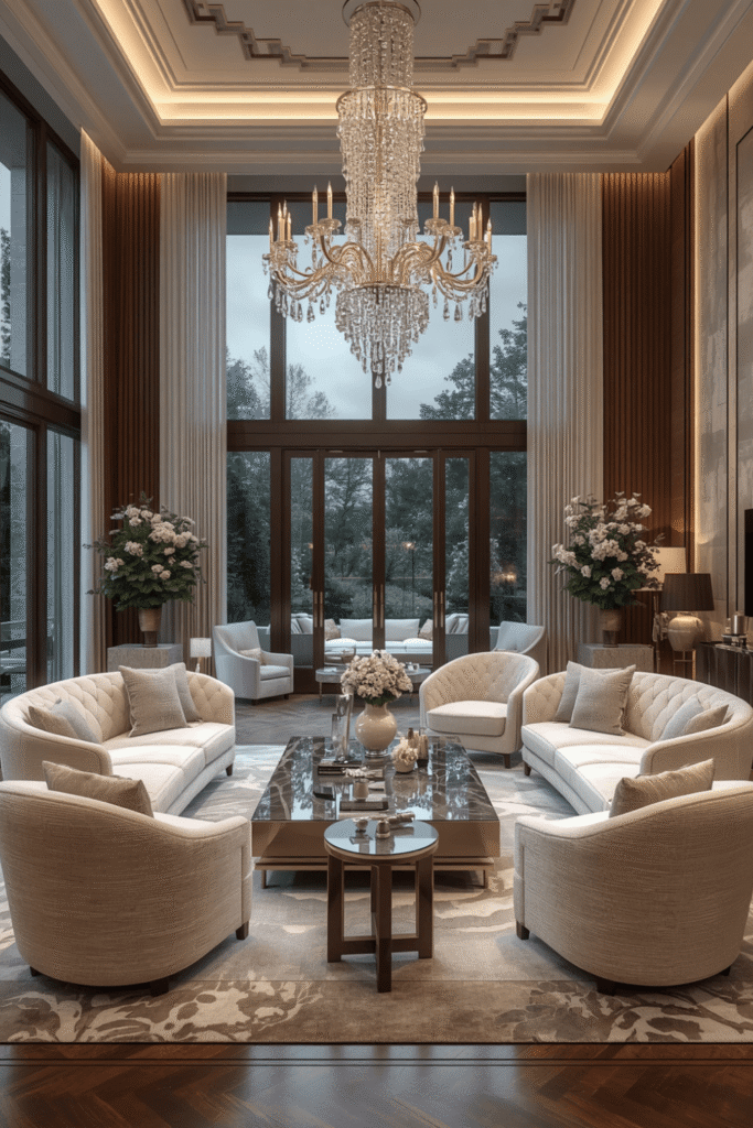 Add a Statement Chandelier or Pendant