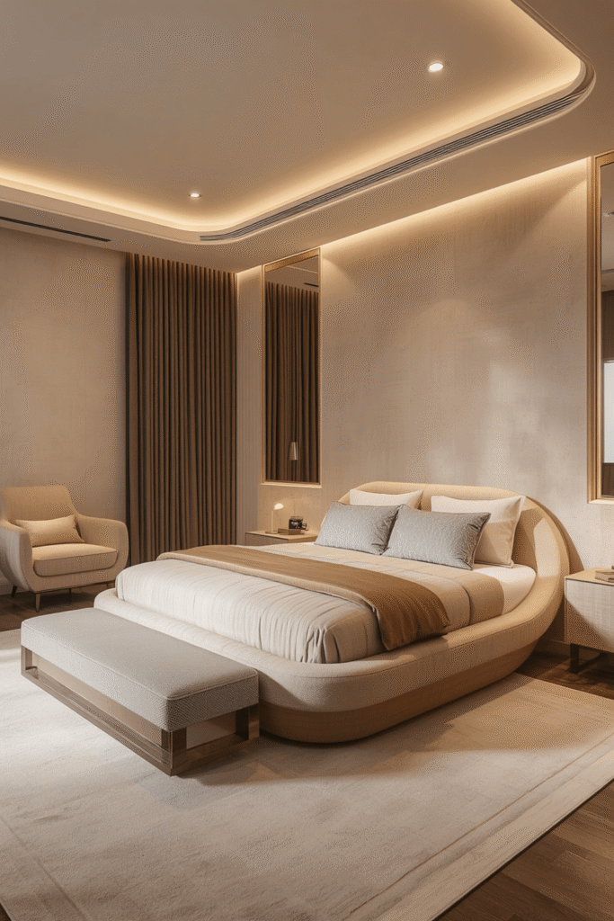 Floor lamps for an additional layer of warmth in the corners