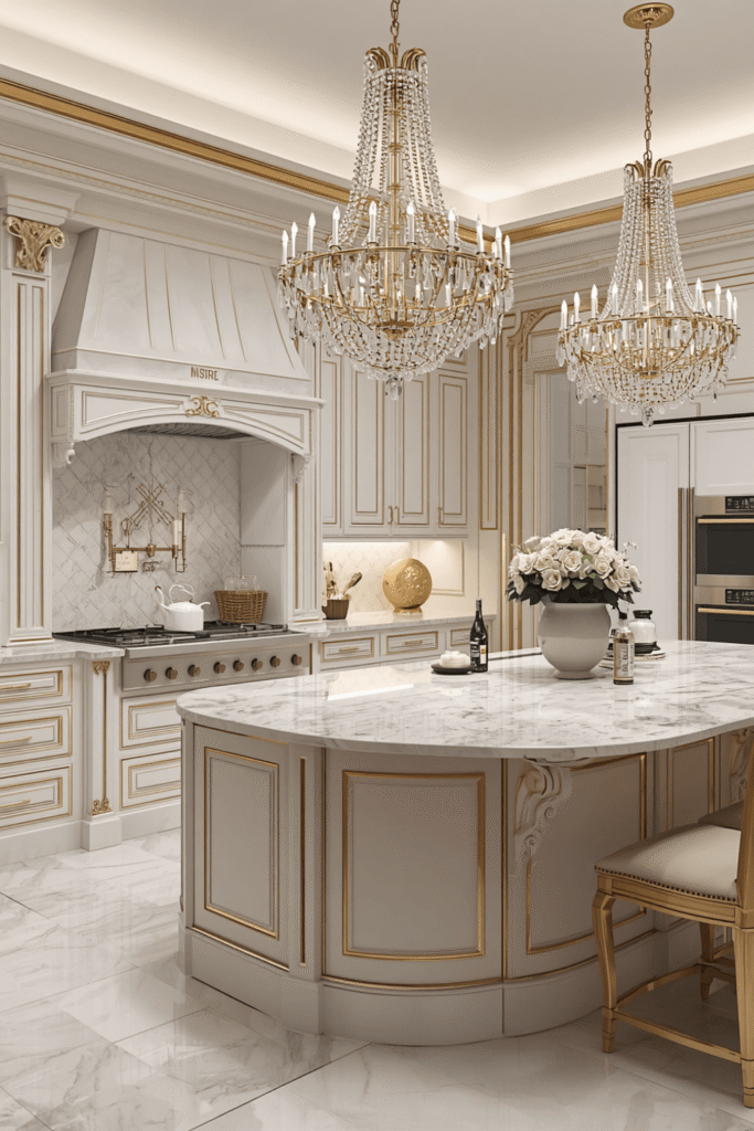 Gold Kitchen Accents for a Touch of Glam