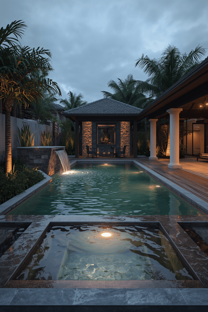 Integrated Outdoor Spa
