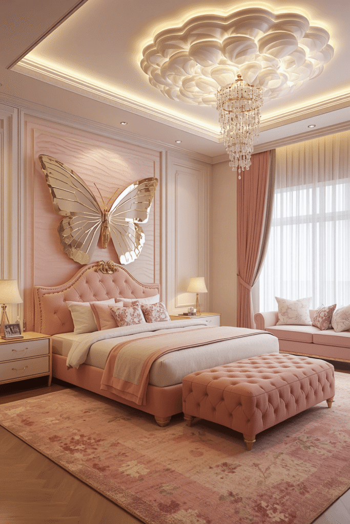 Mirrored furniture or a mirrored accent panel