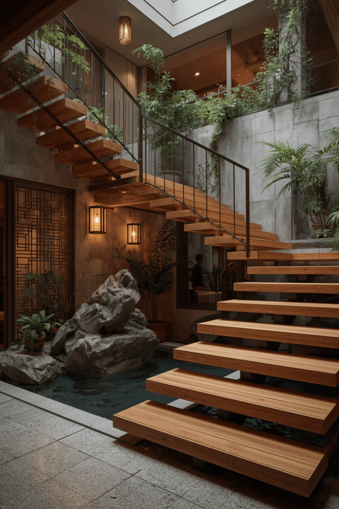 Reflecting Pool With Floating Aquatic Plants