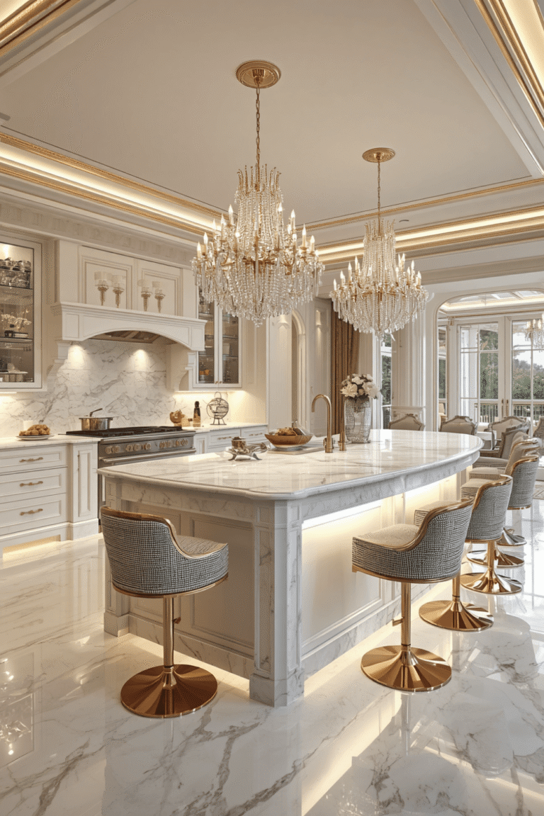 Start With a Marble Kitchen Island 