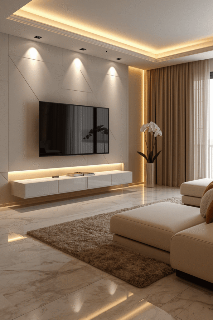 1. Mount the TV at proper eye level for your main seating