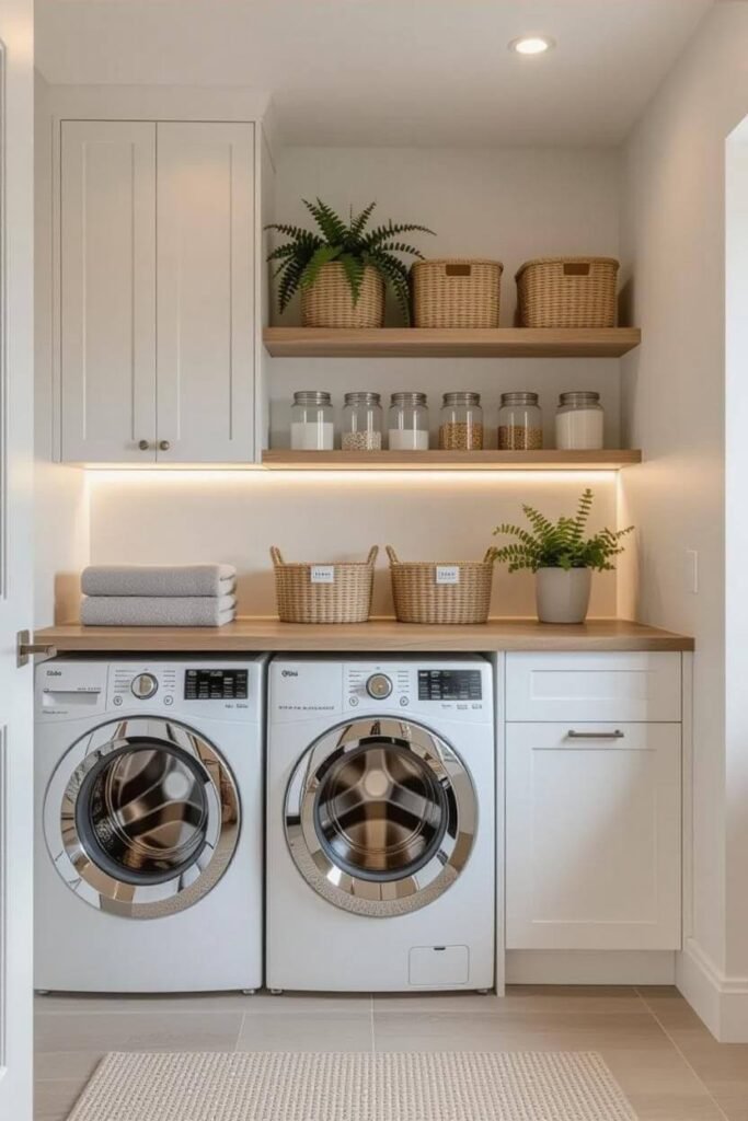 2. Add a shelf above the machines