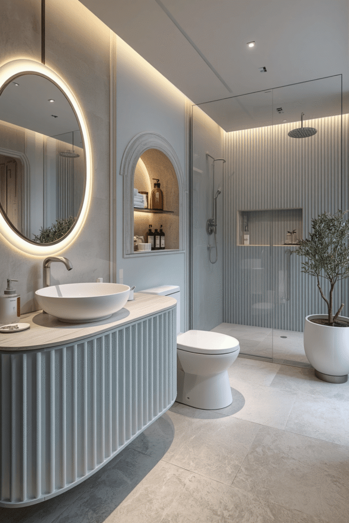 2. Choose a warm-to-neutral color temperature for vanity lighting