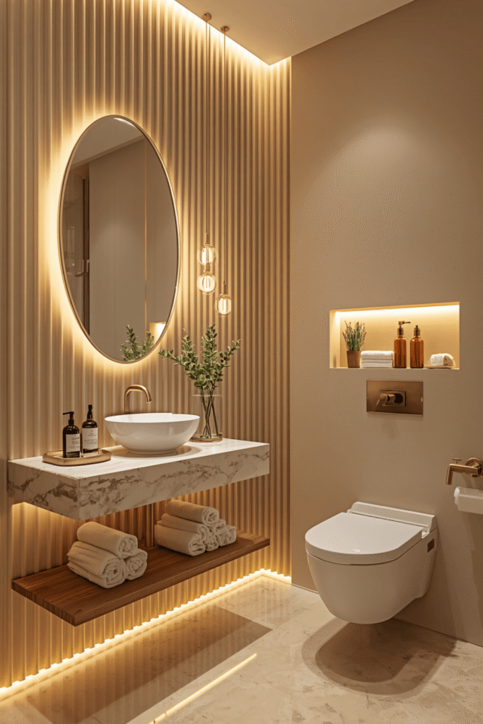 2. Get the vanity height and depth right, not just the style