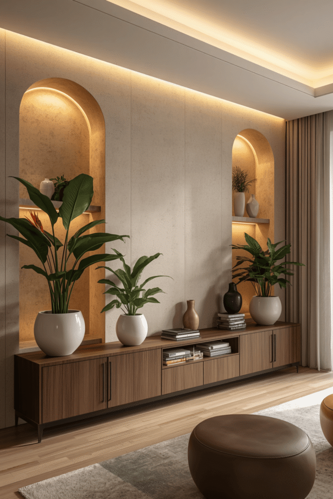 2. Paint the interior a contrasting color or finish