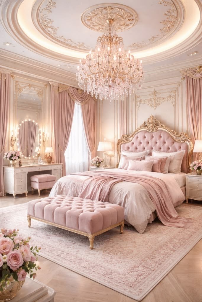2. Pair pink with dark, moody tones instead of only pastels