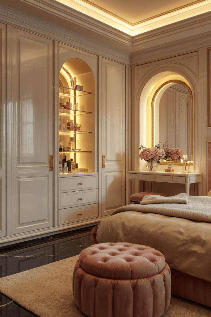 3. Prioritize drawers over open shelves for anything you fold