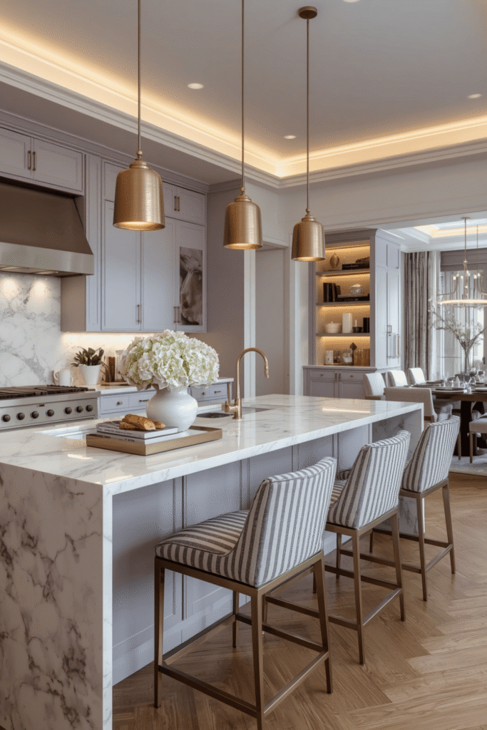 4. Add wood elements to warm up the overall palette