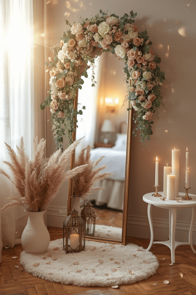 4. Start with your largest flowers first, then fill in gaps