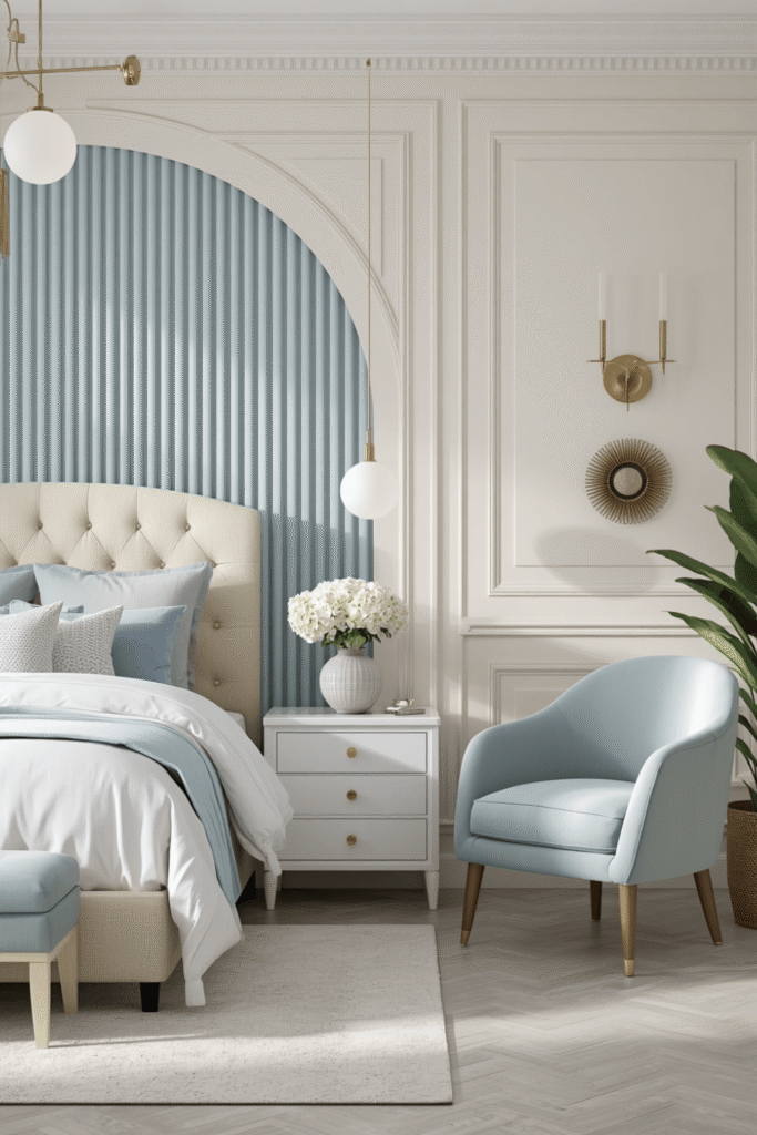 4. Use a large mirror to add visual weight and light