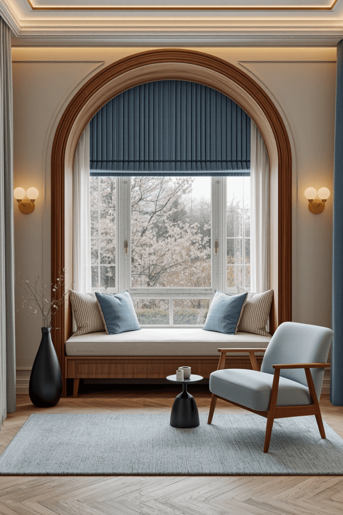 5. Layer in a soft throw blanket for year-round comfort