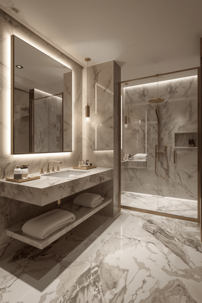 Built-In Marble Niches
