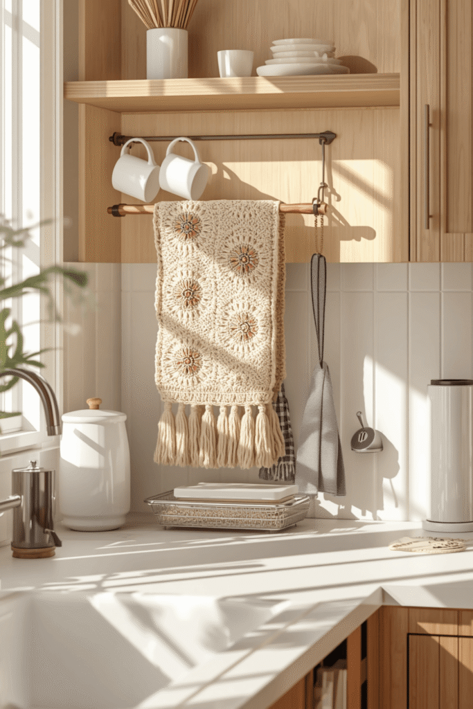 Crochet Basket Liner for Bread Storage