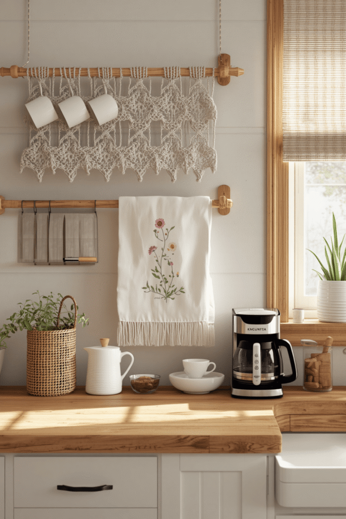 Crochet Coffee Station Runner