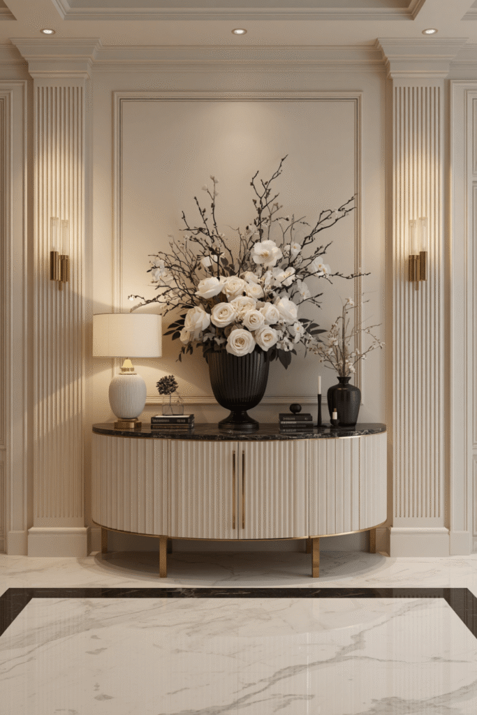 Entryway Bench with Console Table Combo