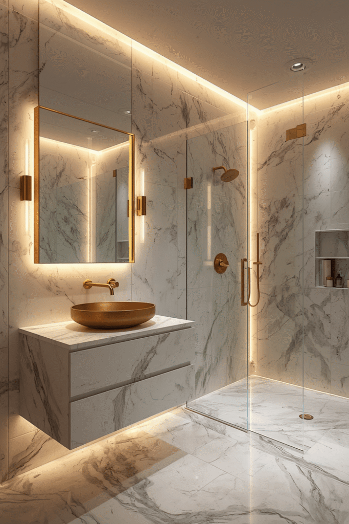 Frameless Glass Shower Enclosure