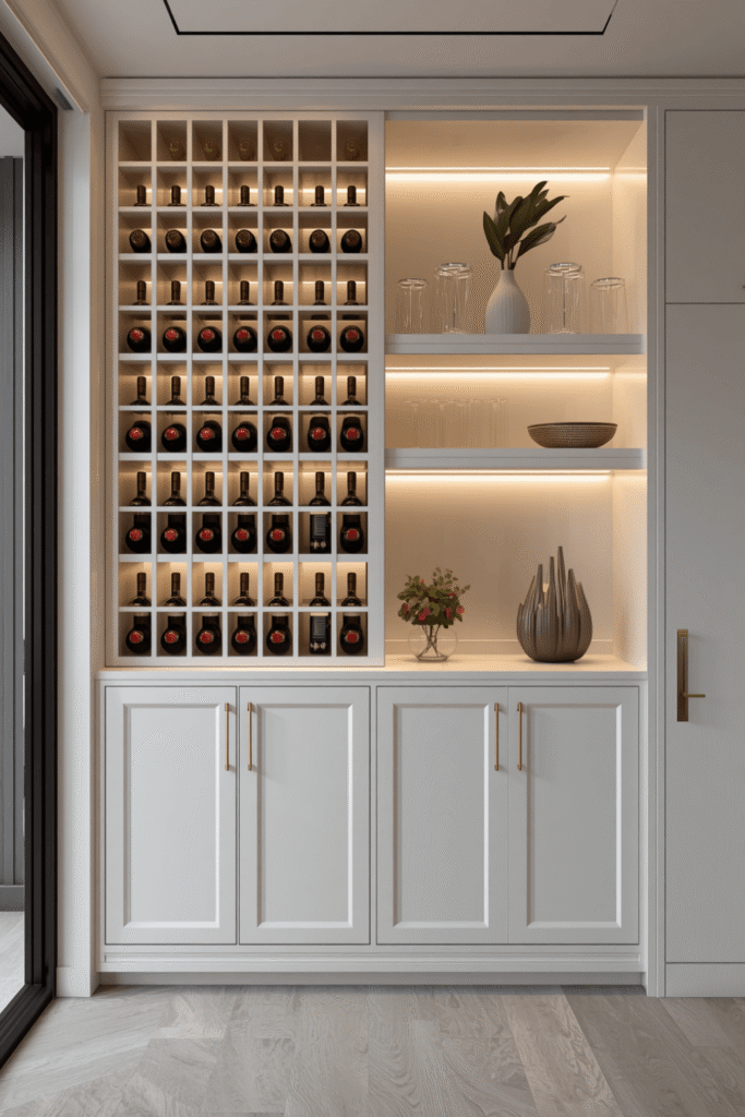 Glass Display Cabinet with LED Lighting
