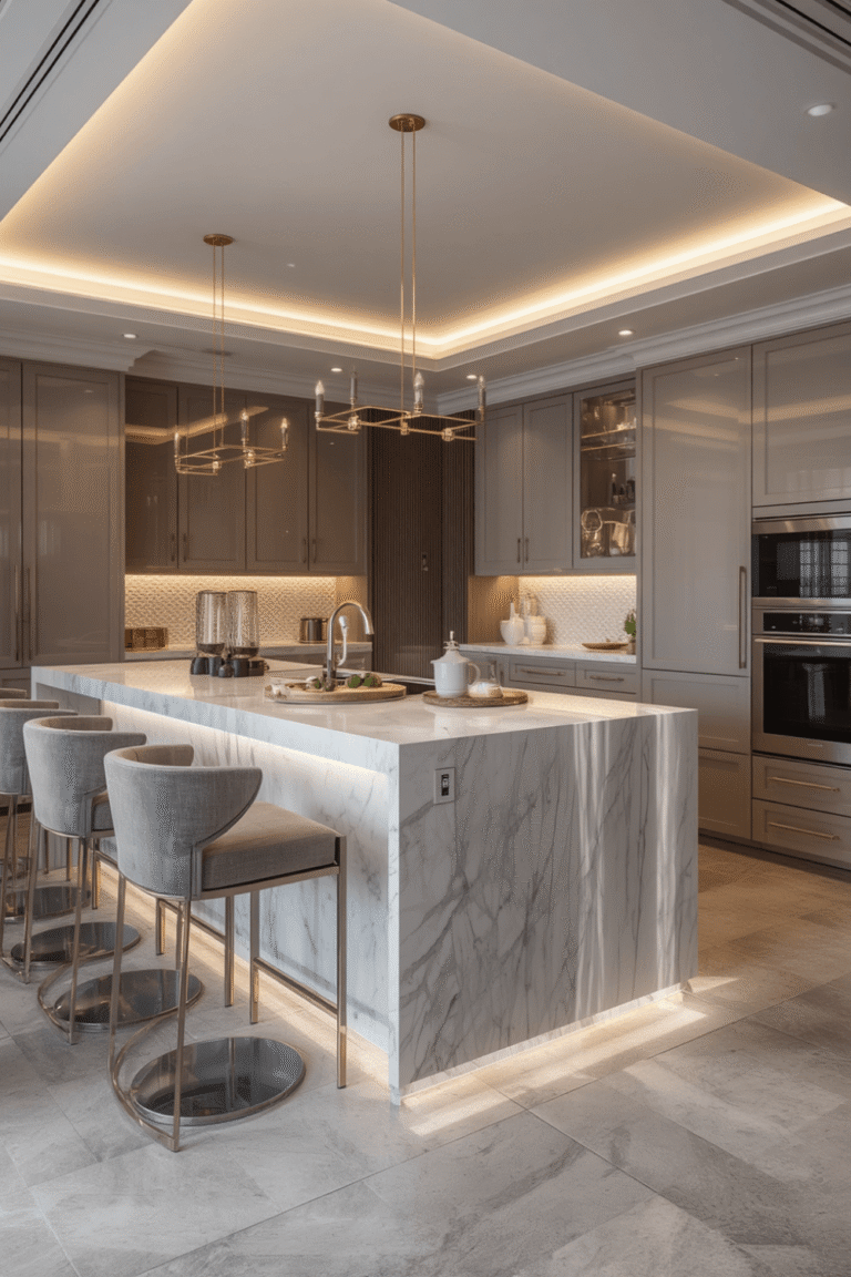 Layered Lighting Over Single Overhead Fixtures
