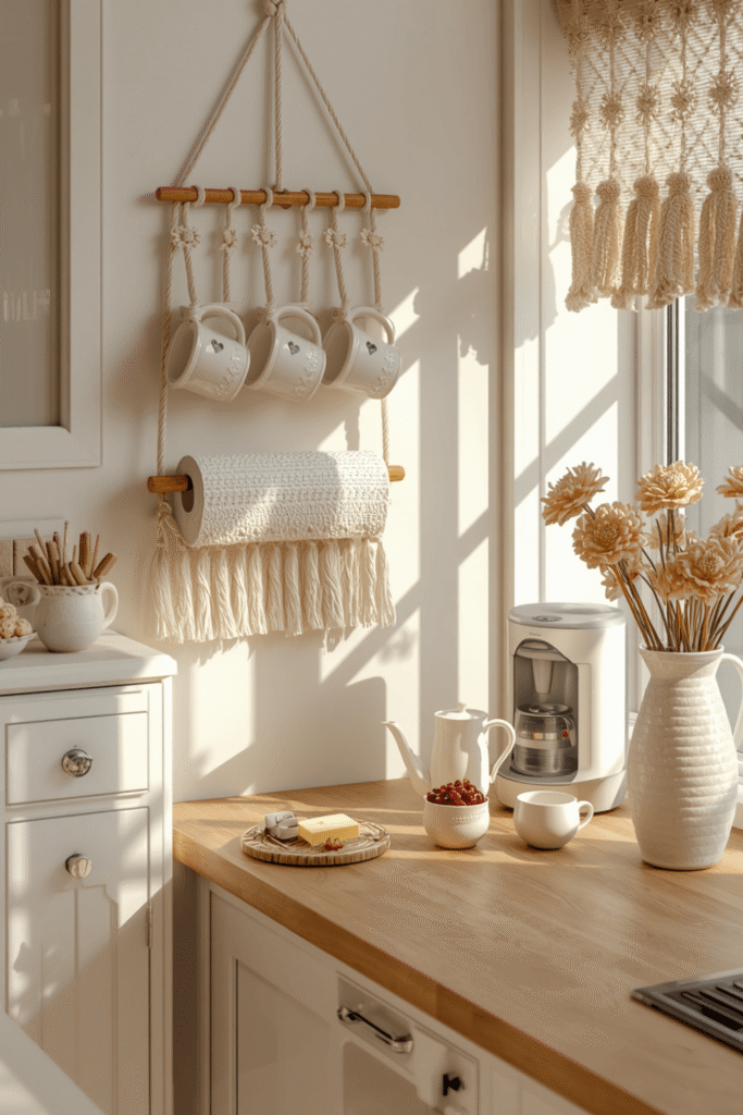 Macrame Kitchen Utensil Organizer