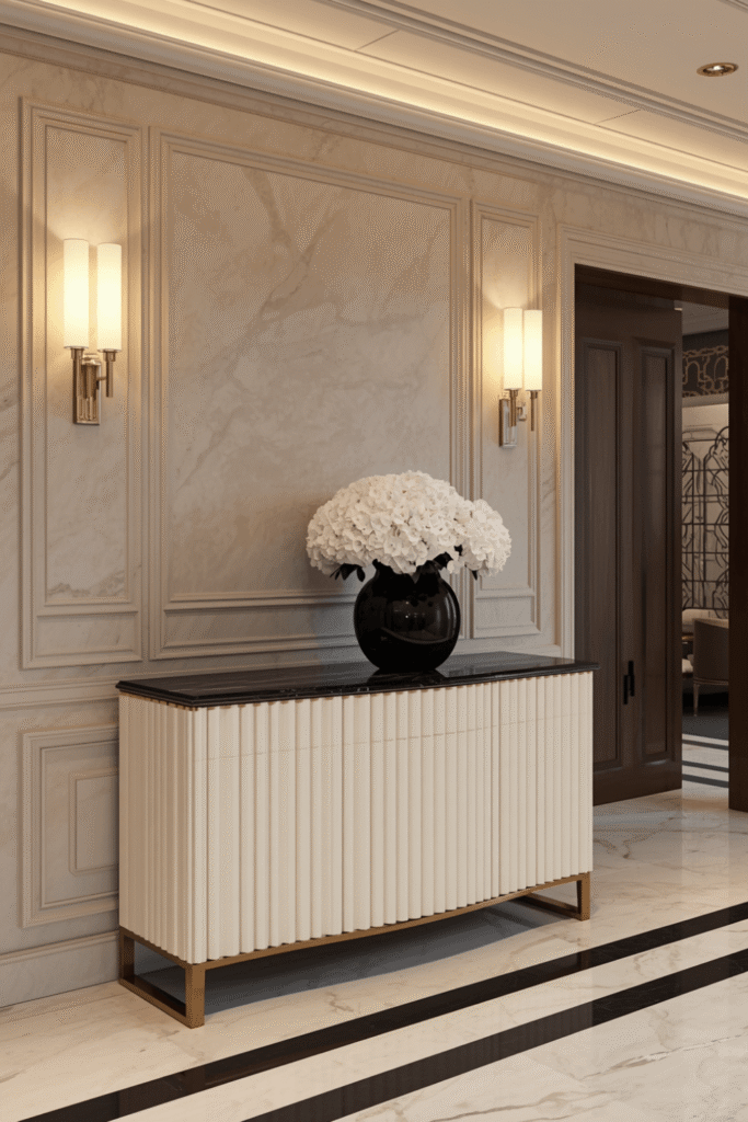 Statement Pendant Light Over the Console