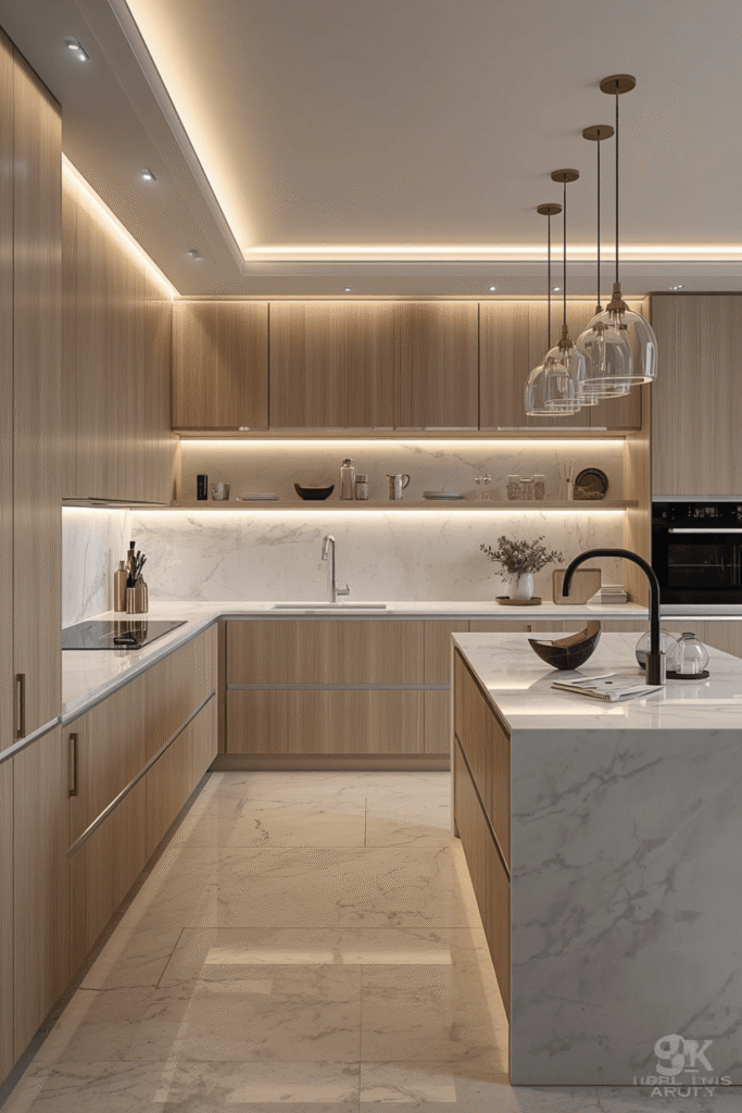 Under-Cabinet LED Strips for Task Lighting