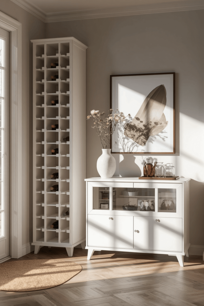 Under Cabinet Wine Storage in the Kitchen