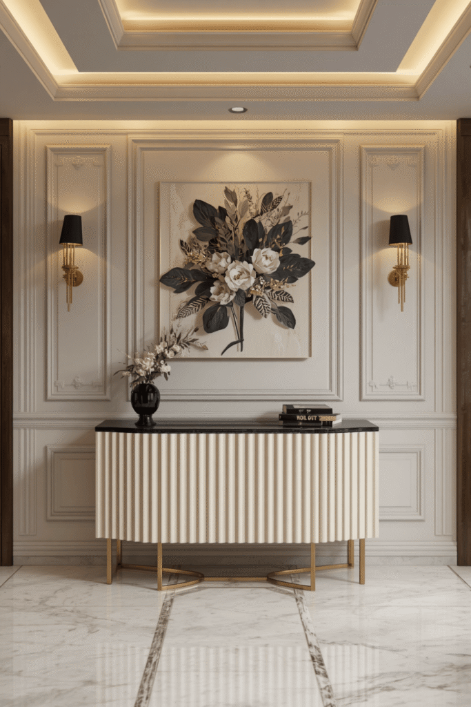 Wall Mounted Console with Floating Look