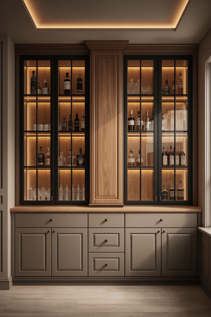 1. Bar Cabinet Ideas Worth Considering