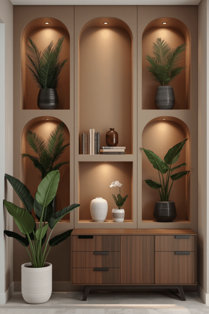 3. Modern Wall Niche Ideas