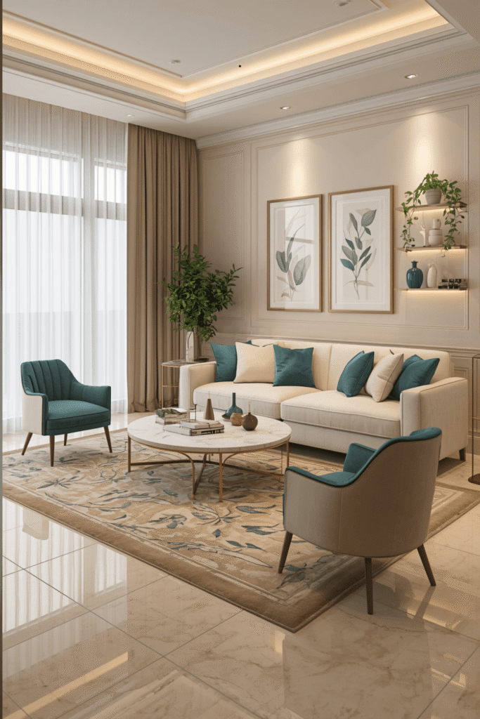 5. Elegant Modern Living Room