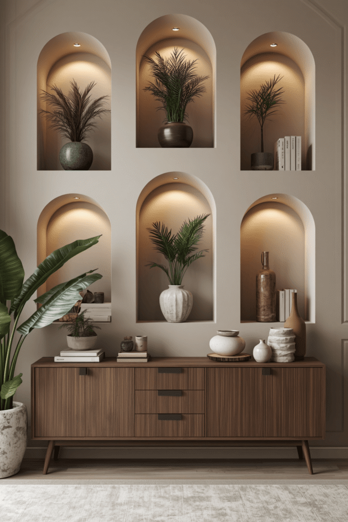 5. Indoor Plant Shelf Decor