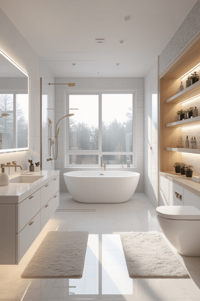 5. White Bathroom Decor Details