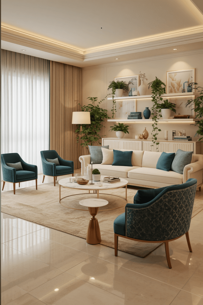 7. Luxury Contemporary Living Room