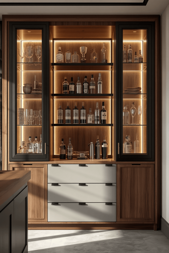 7. Wood Bar Cabinet Choices