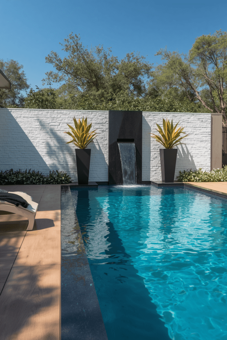 1. Pool Waterfall Ideas