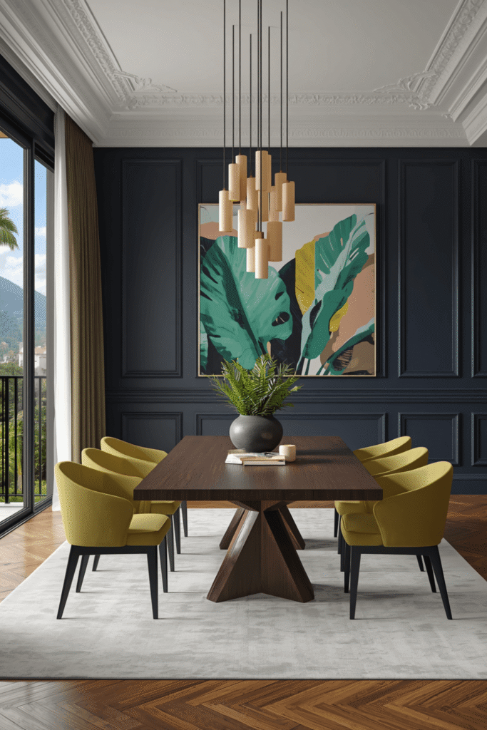 2. Colorful Dining Room Ideas